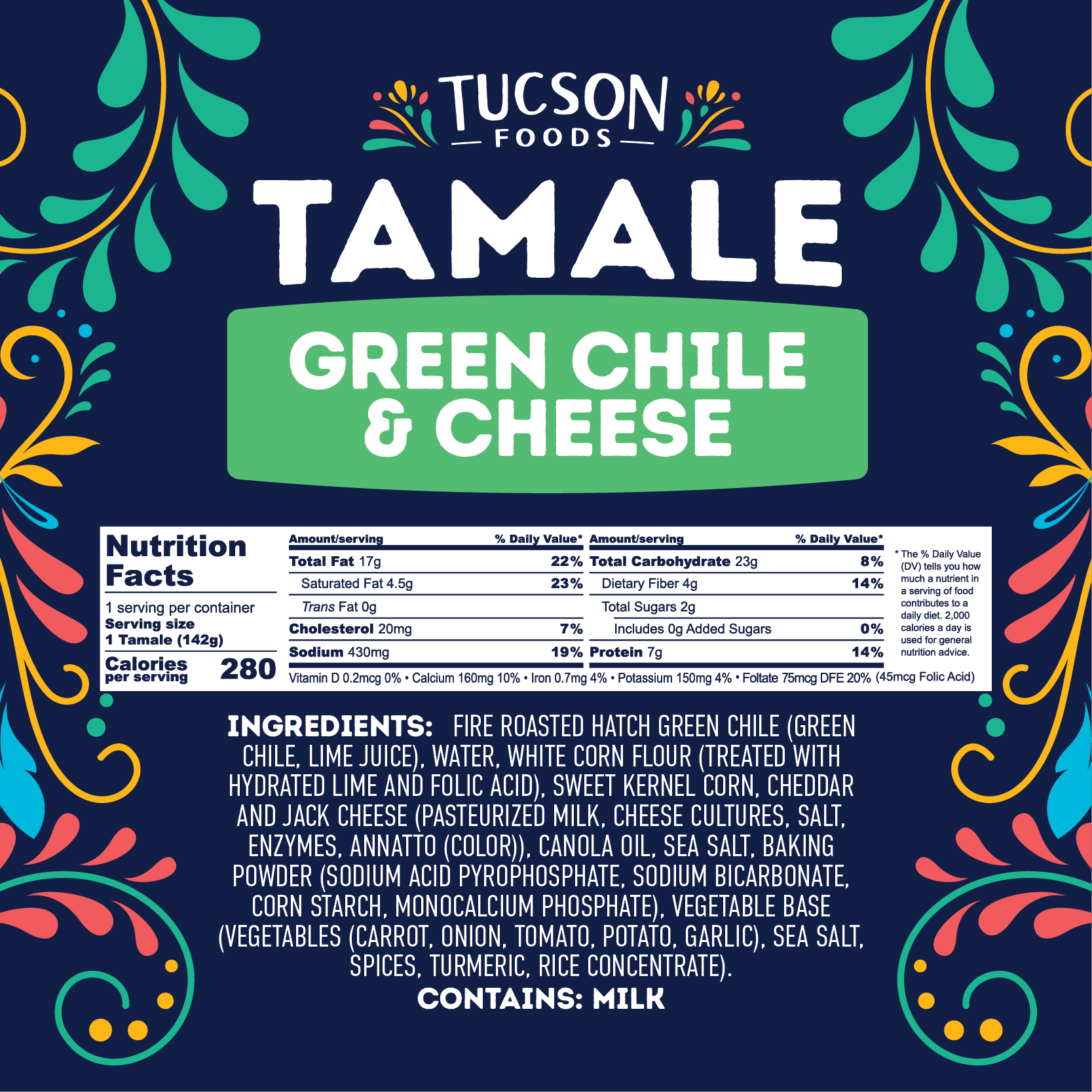 Green Chile & Cheese Tamales