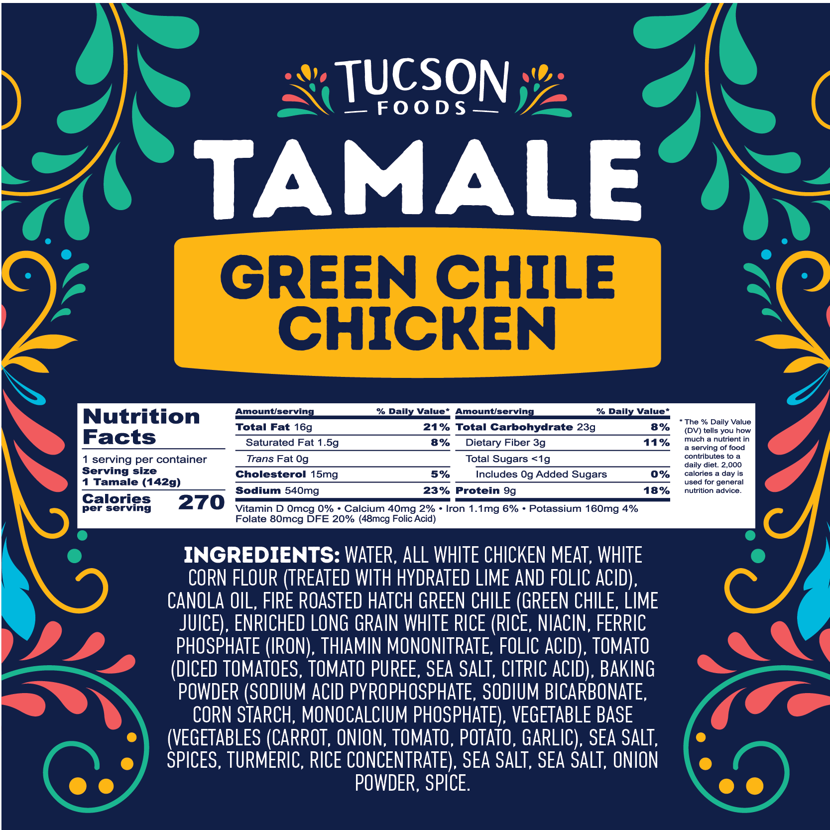 Green Chile Chicken Tamales